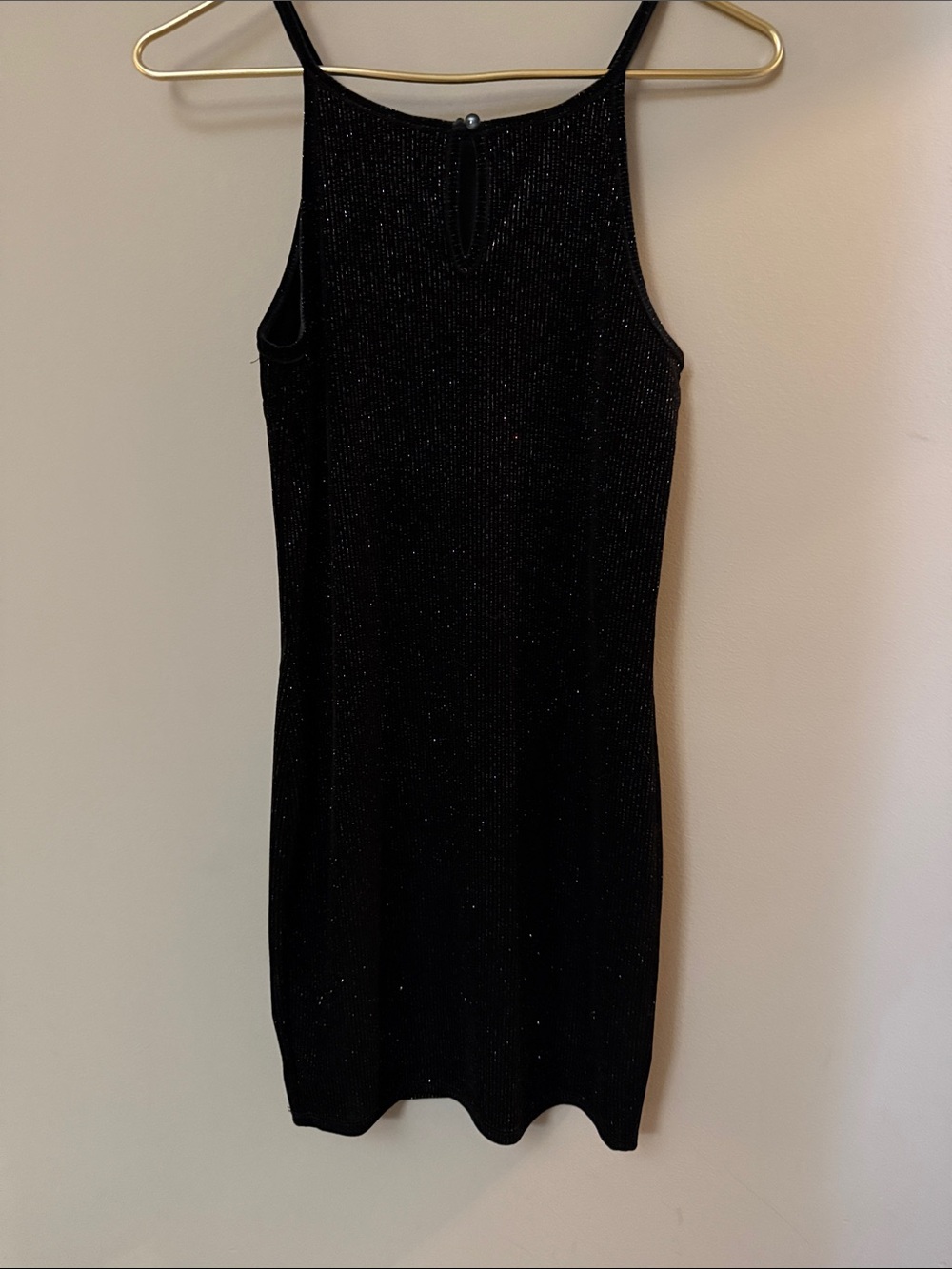 wild fable Black Sparkle Mini Dress